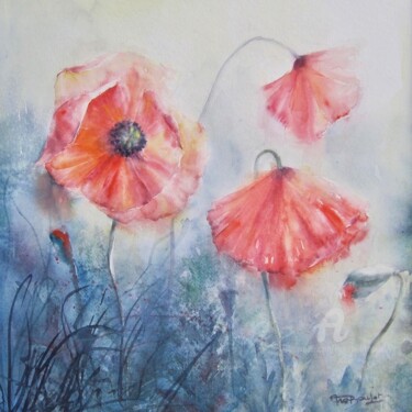 Trois coquelicots